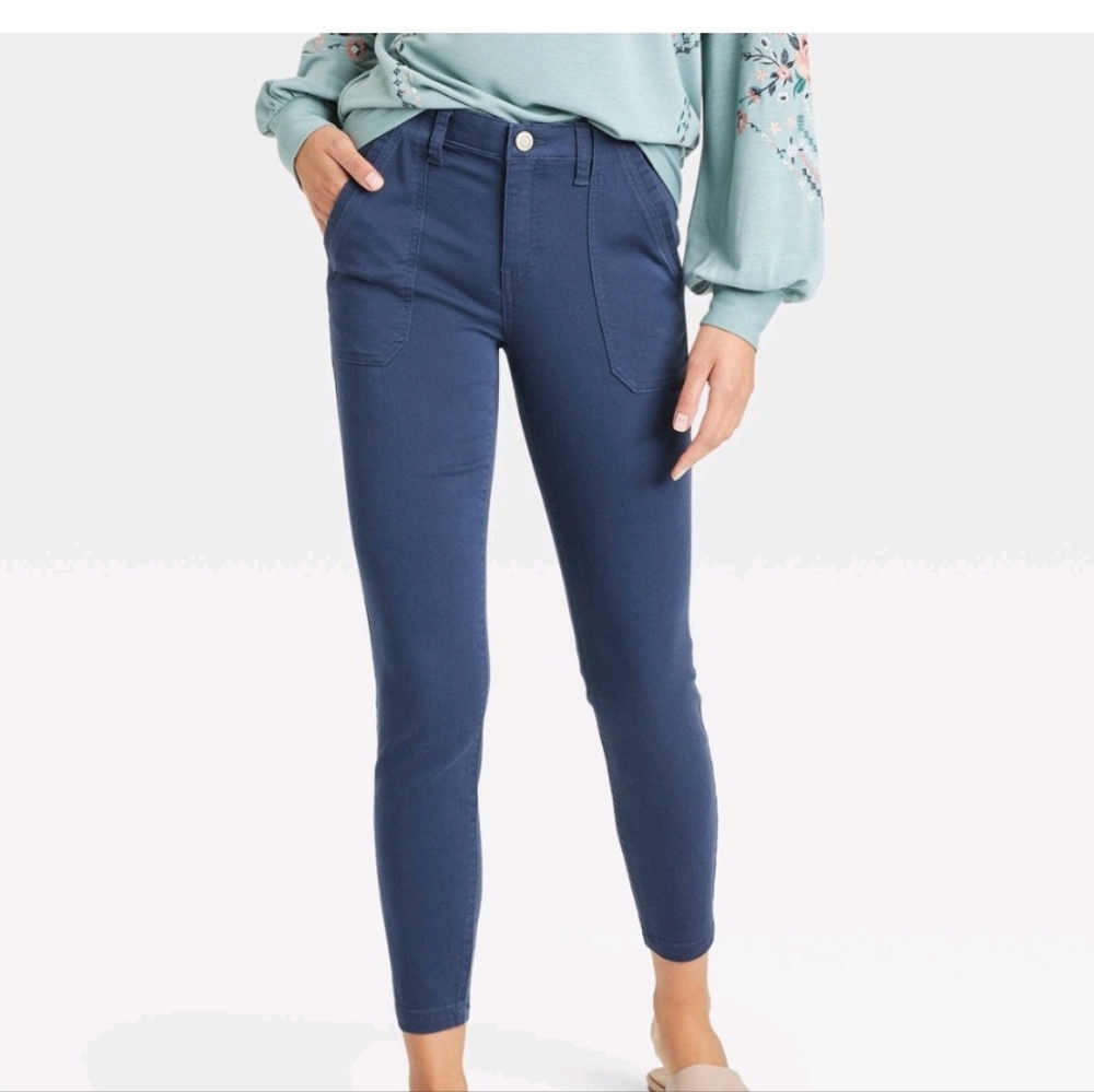 Knox Rose Woman's High-Rise Skinny Utility Pants